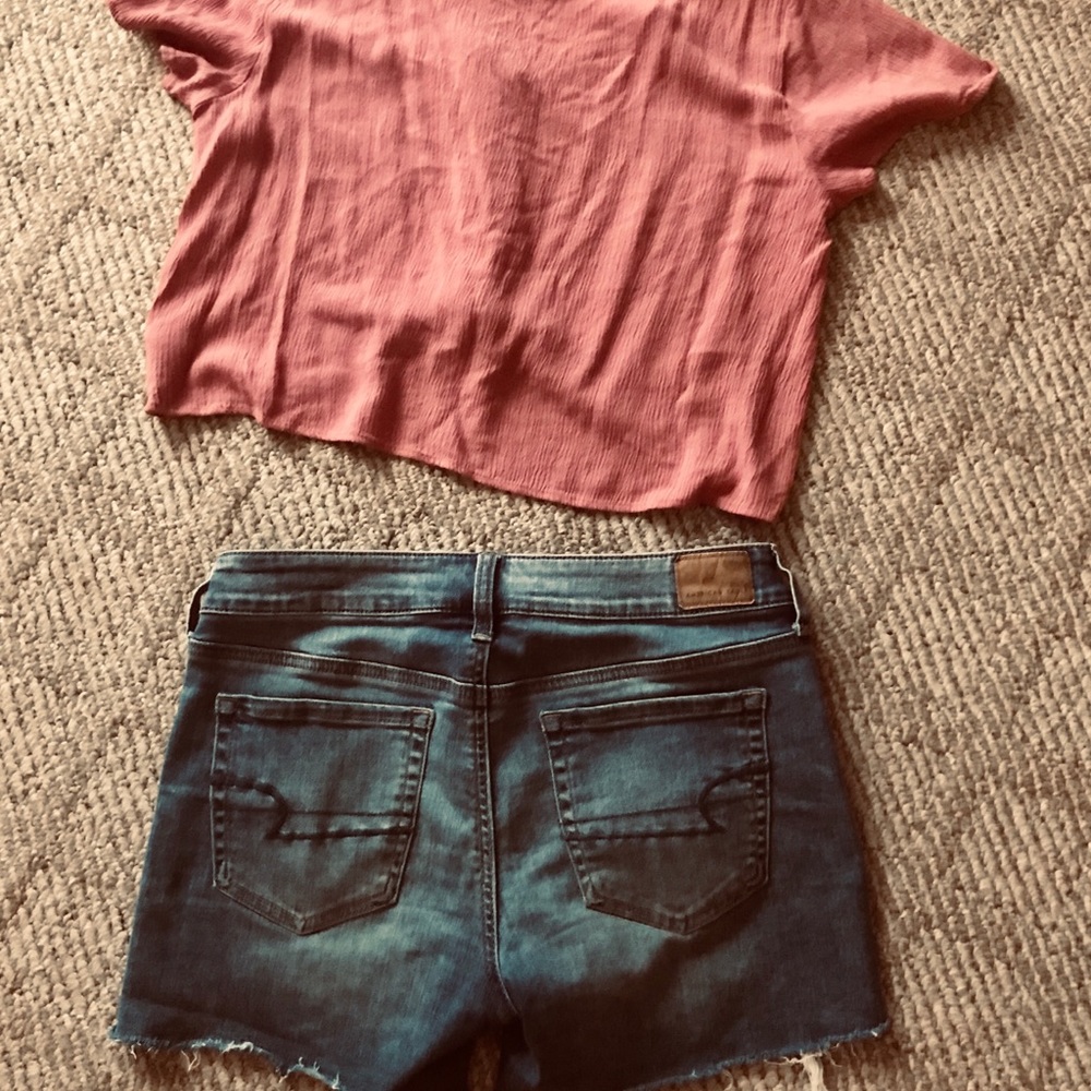 American eagle jean shorts